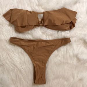 Golden bikini set